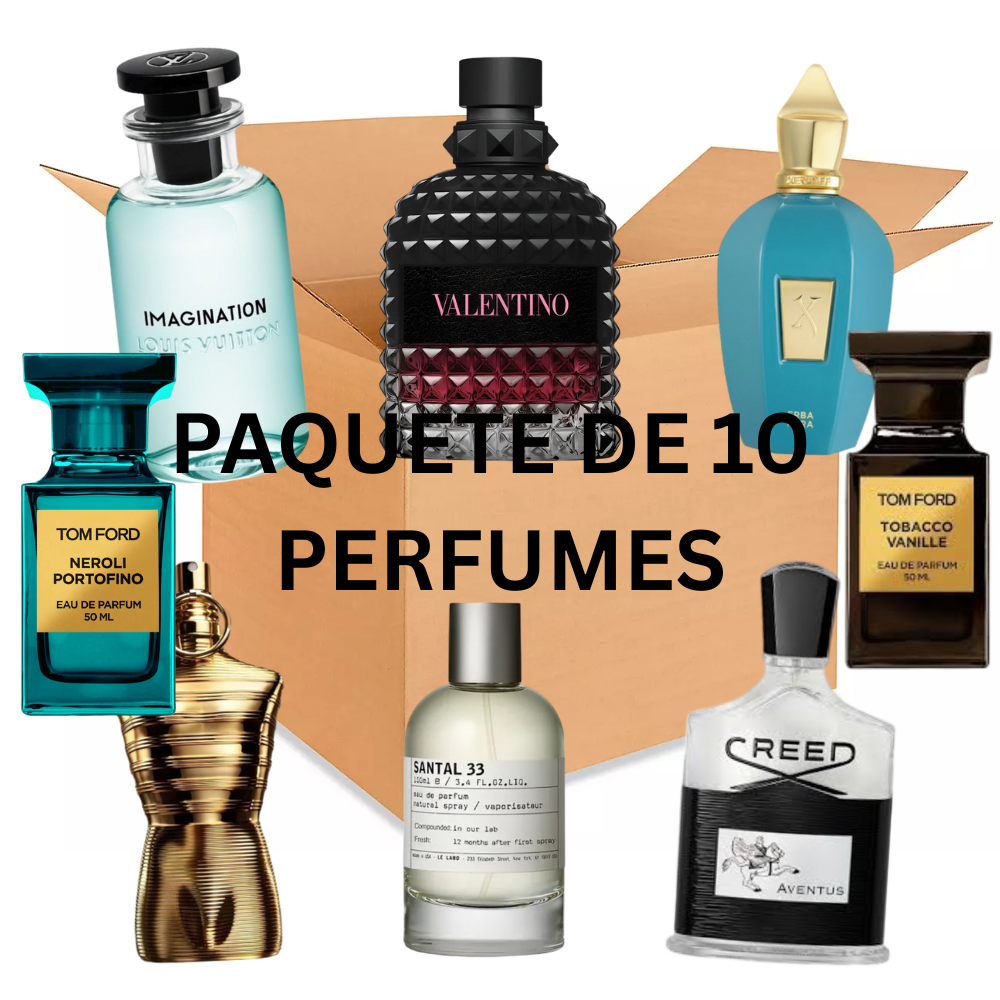 Súper Paquete de 10 Perfumes Premium