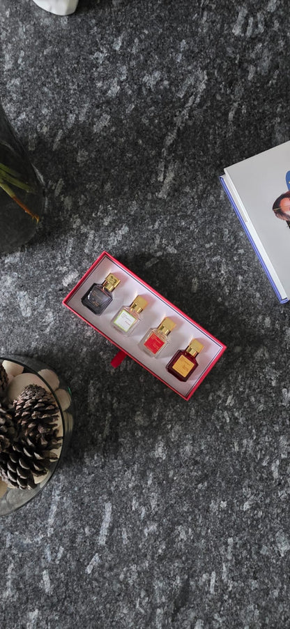 Set de 4 Perfumes Baccarat Rouge 540 – Maison Francis Kurkdjian 4x30 ml