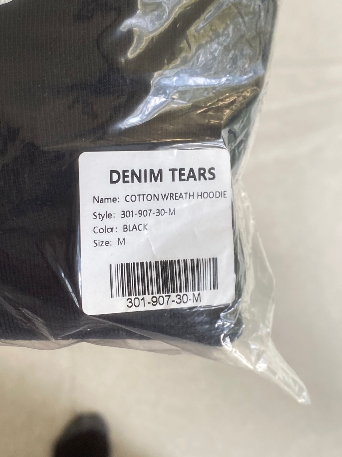 Sudadera Denim Tears Negra